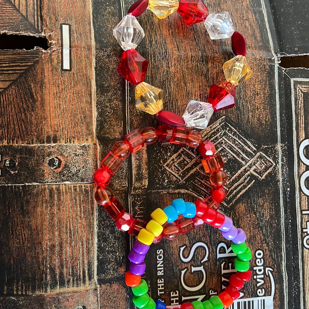 colorful bracelets set